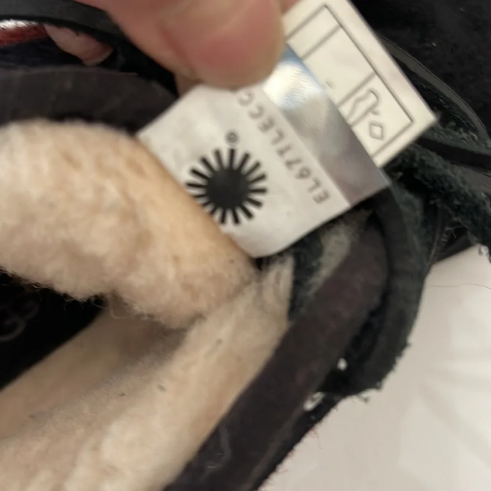 UGG NEUMEL PLAID WOOL BLACK RED CLASSIC BOOTS MENS SIZE 10 - Picture 8 of 16